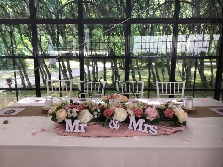 Table des mariés